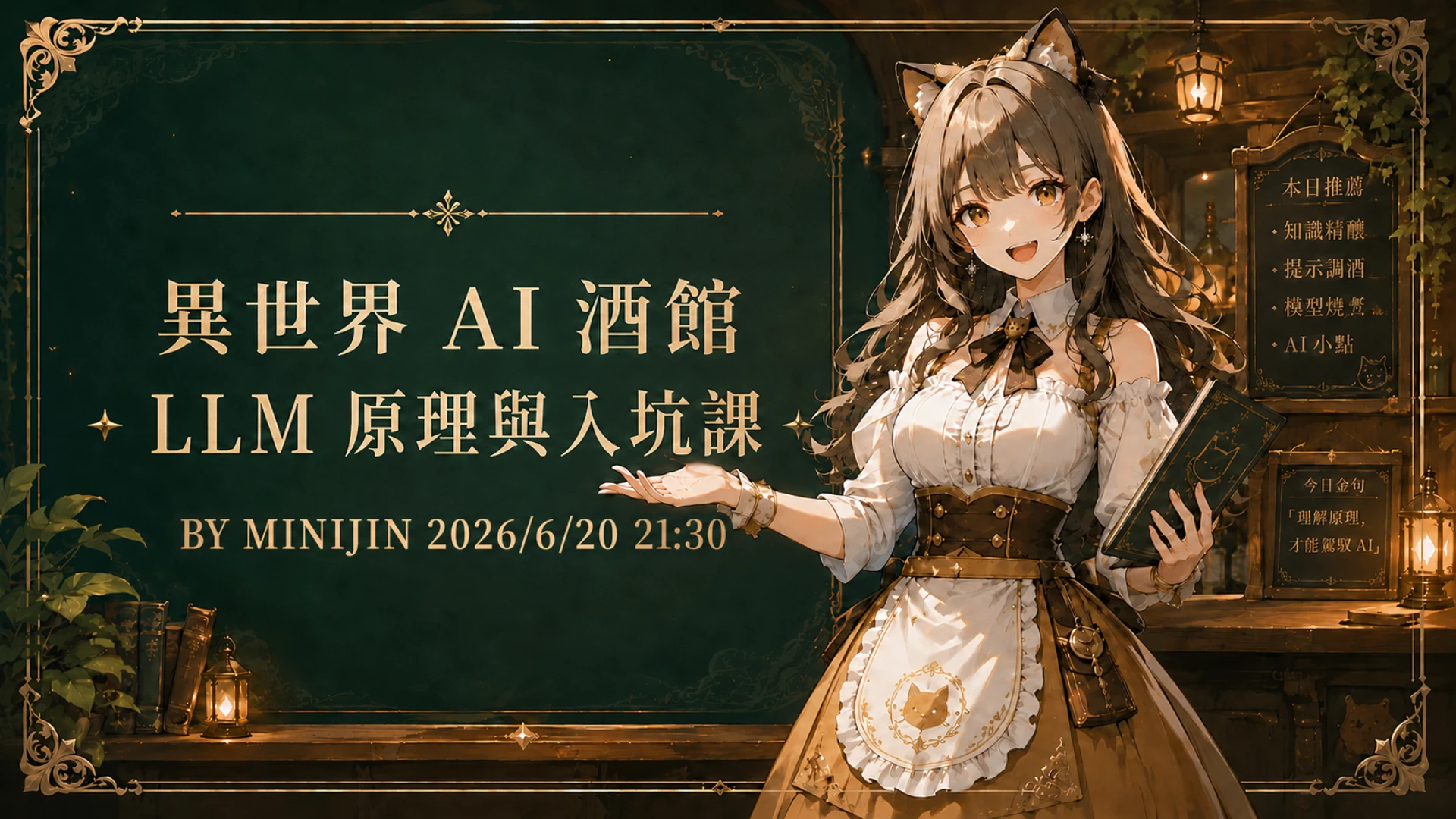 異世界 AI 酒館 — LLM 原理與入坑課