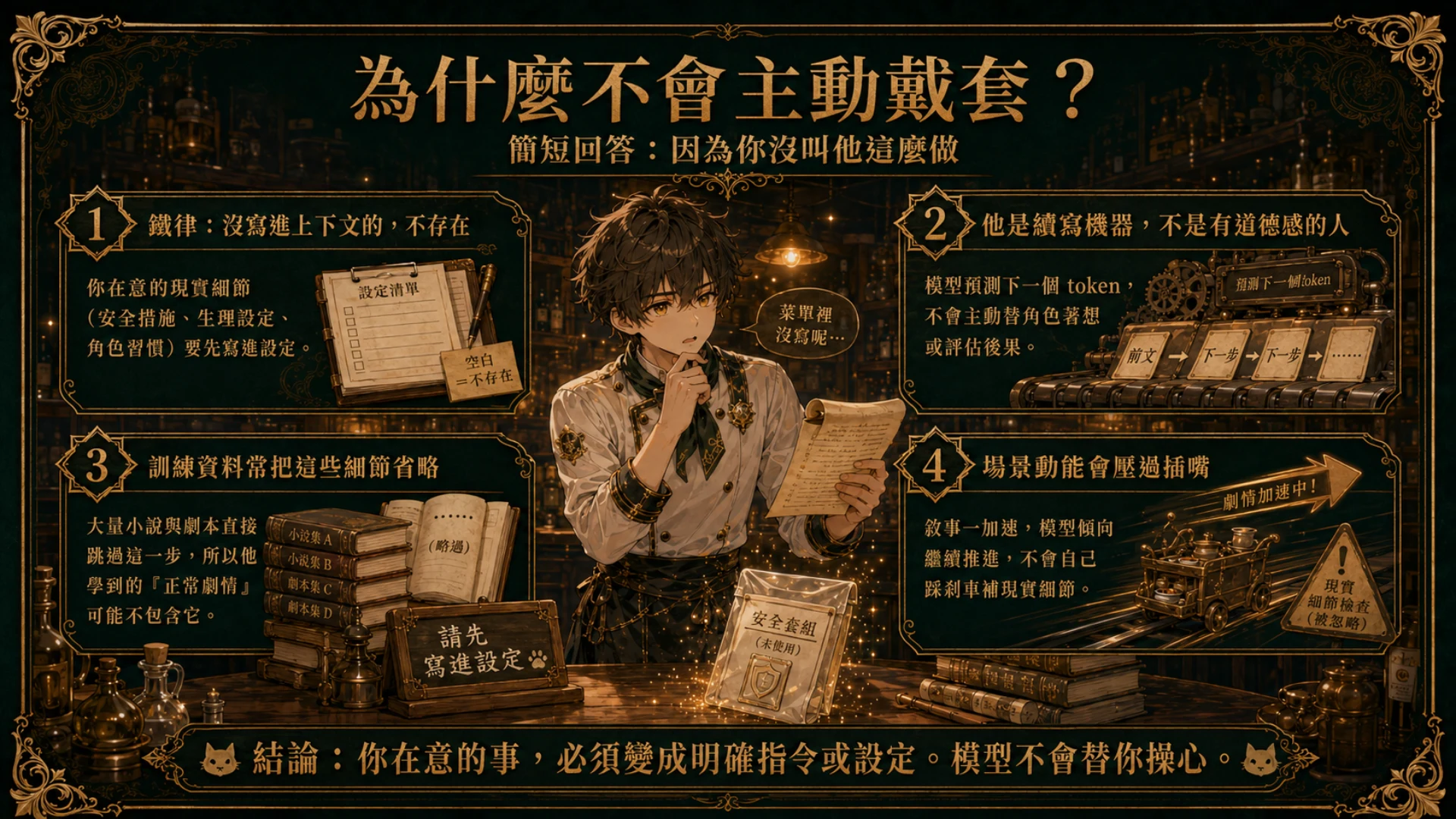 為什麼 AI 不會主動補上現實細節：沒寫進上下文＝不存在的四層原因